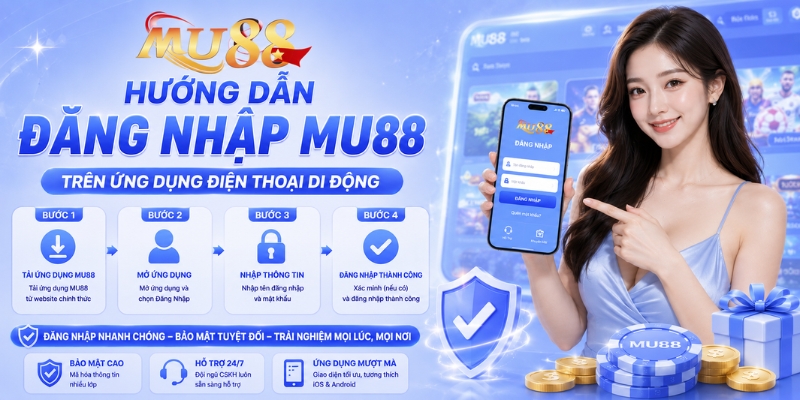 Hướng dẫn đăng nhập MU88 trên ứng dụng điện thoại di động